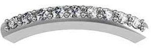 Diamond Accents Surface Prong Setting