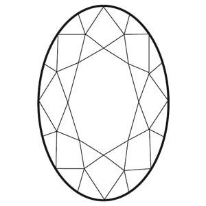 Diamond Shape Oval
