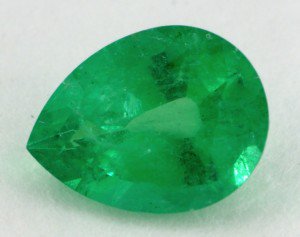 Emerald with light tone and weak saturation