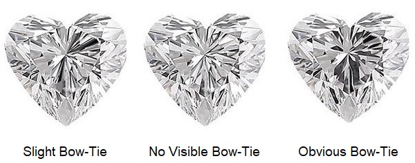 Heart Cut Diamond Bow-tie