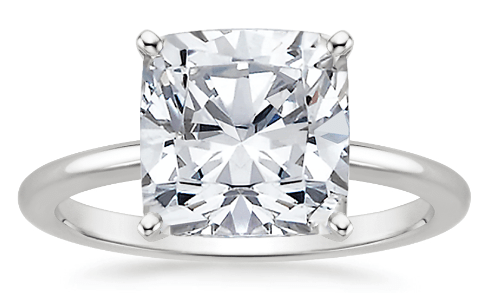 Cushion Cut Diamonds - A Cushion Cut Diamond Solitaire Ring