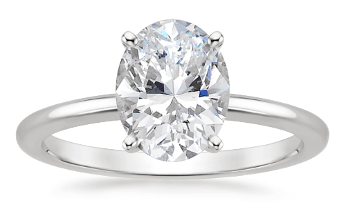 Oval Cut Diamonds - An Oval Cut Diamond Solitaire Ring