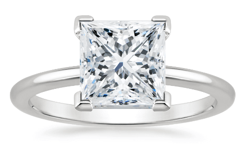 Princess Cut Diamonds - A princess Cut Diamond Solitaire Ring