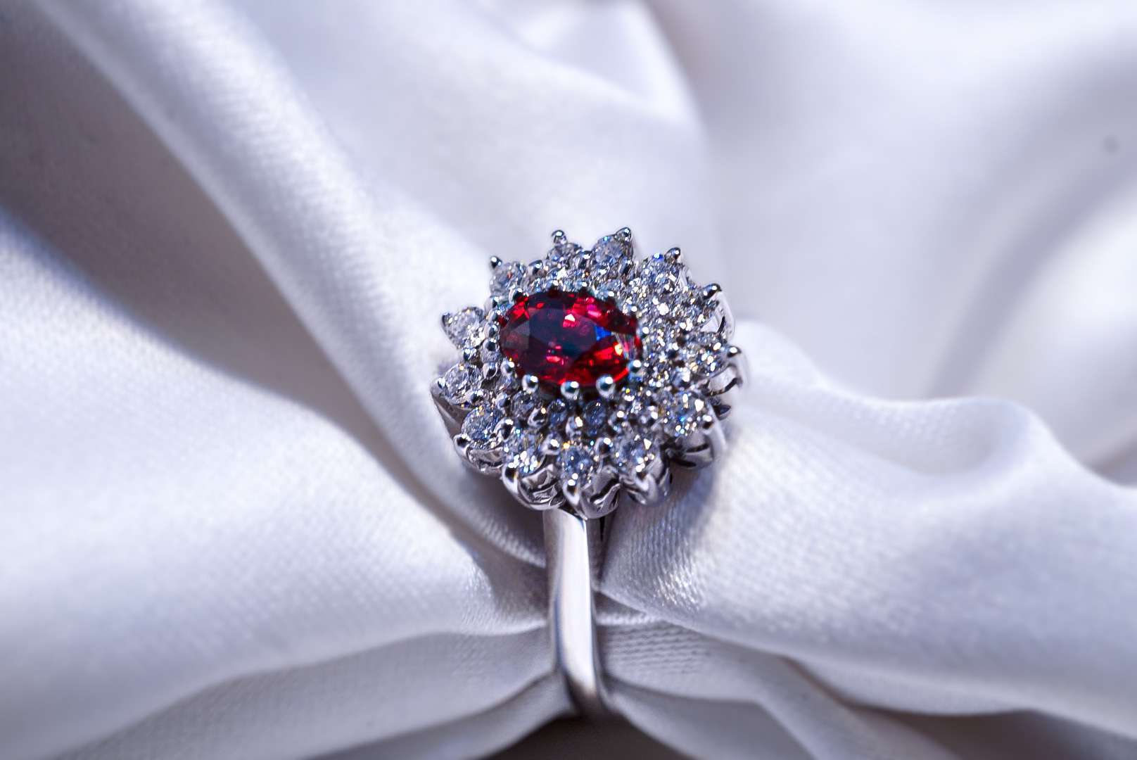 Gemstone Diamond Engagement Ring - Essilux