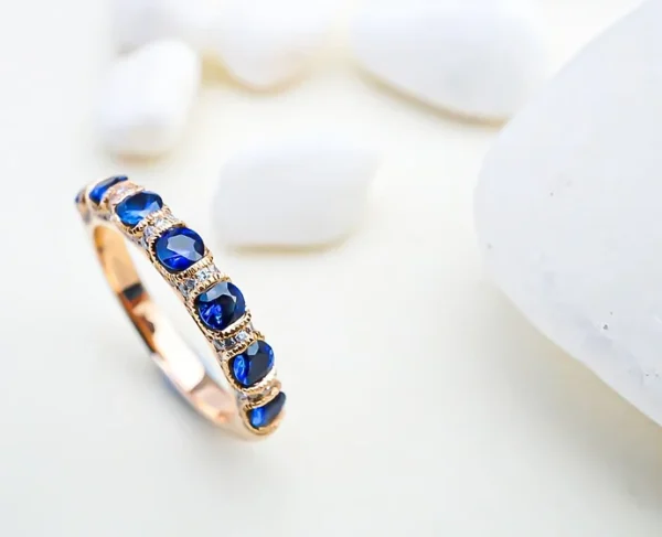 Blue Sapphire Forever Band 3
