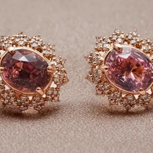 Blush Tourmaline Studs