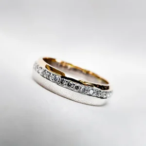 Classic Diamond Edge Wedding Band