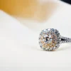 Cushion Cut Halo Engagement Ring 2