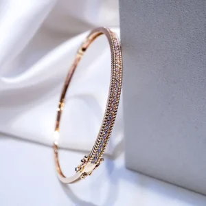 Diamond Milgrain Bangle