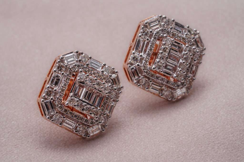 Diamond Stud Earrings - Custom Jewelry