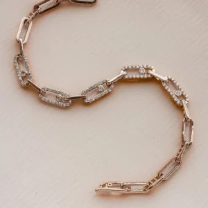 Radiant Centrepiece Link Diamond Bracelet