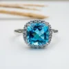 Swiss Blue Topaz Ring