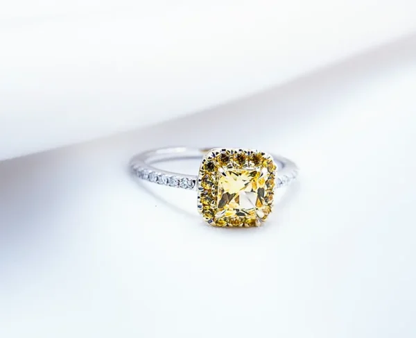 Yellow Sapphire Engagement Ring 2
