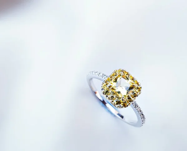 Yellow Sapphire Engagement Ring 3