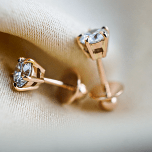 Gleaming Diamond Studs