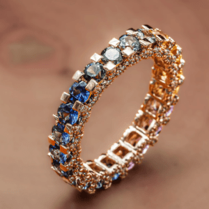 Radiant Rainbow Sapphire Splendor Ring