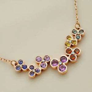 Radiant Spectrum Sapphire Necklace