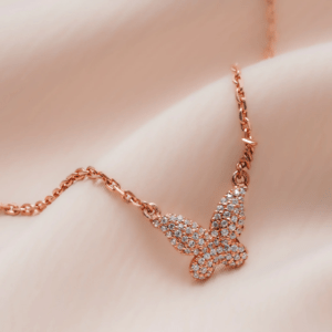 Rose Gold Flutter Necklace