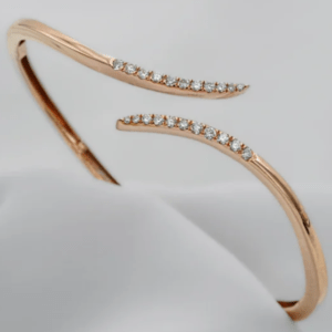 Rose Radiance Diamond Wrap Bangle