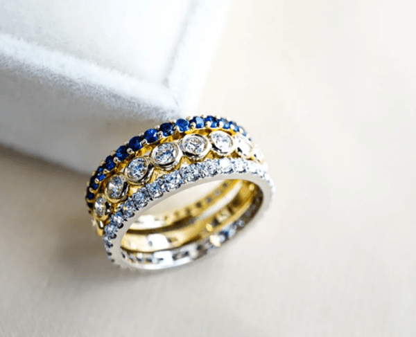 Sapphire Sky Triple Stack Rings (2)