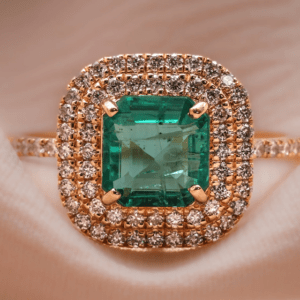 Enchanting Emerald Blossom Ring