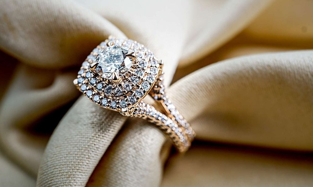 Diamonds - A dazzling diamond ring, reflecting light and captivating with its brilliance