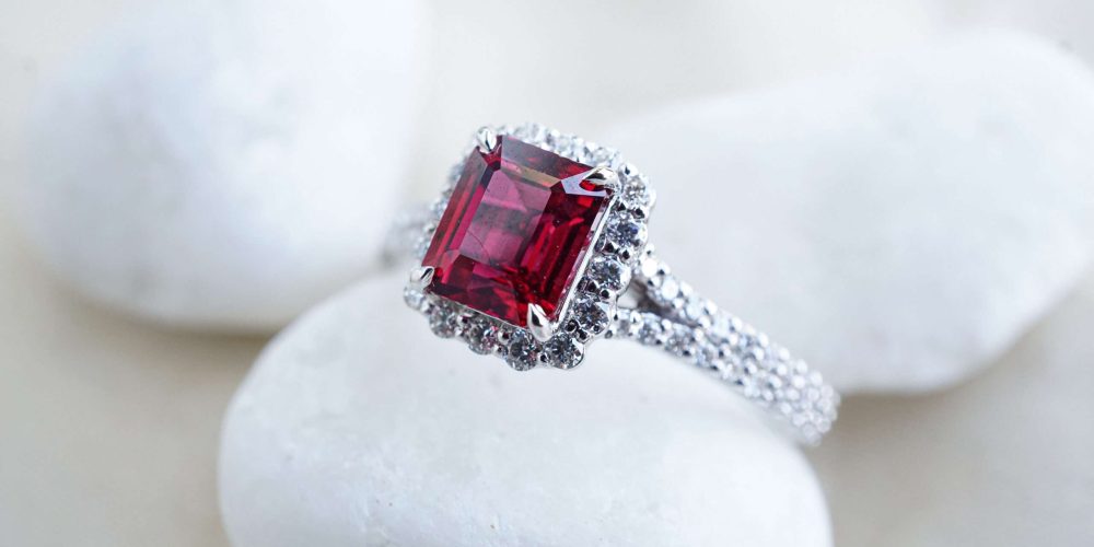 Engagement Rings - A Wonderful Ruby Diamond Engagement Ring